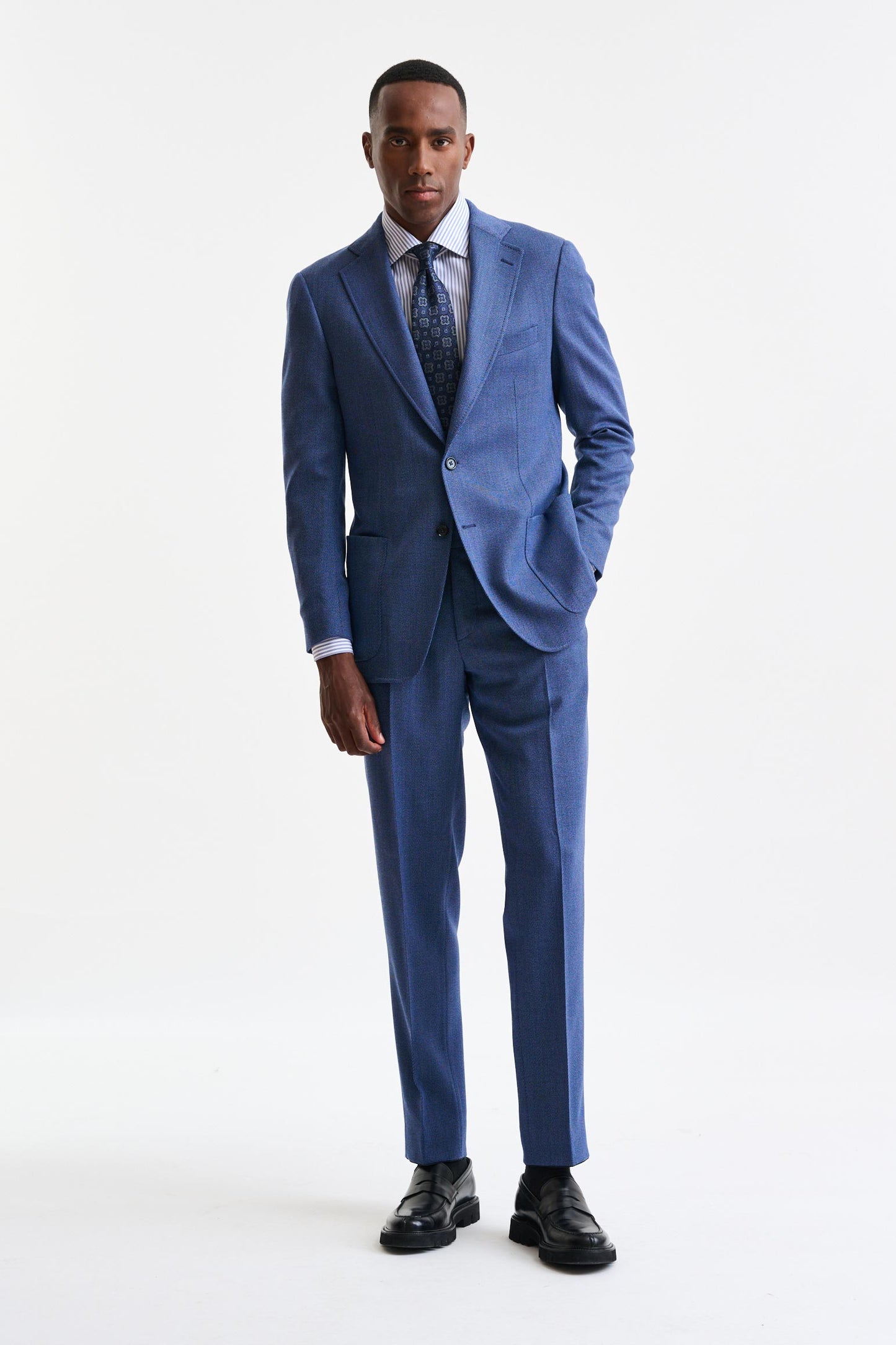 Medium Blue Wool Soho Suit Freestyle - Image 1
