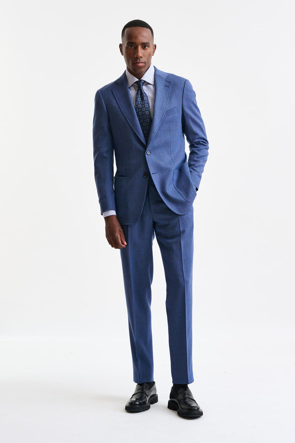 Medium Blue Wool Soho Suit Freestyle