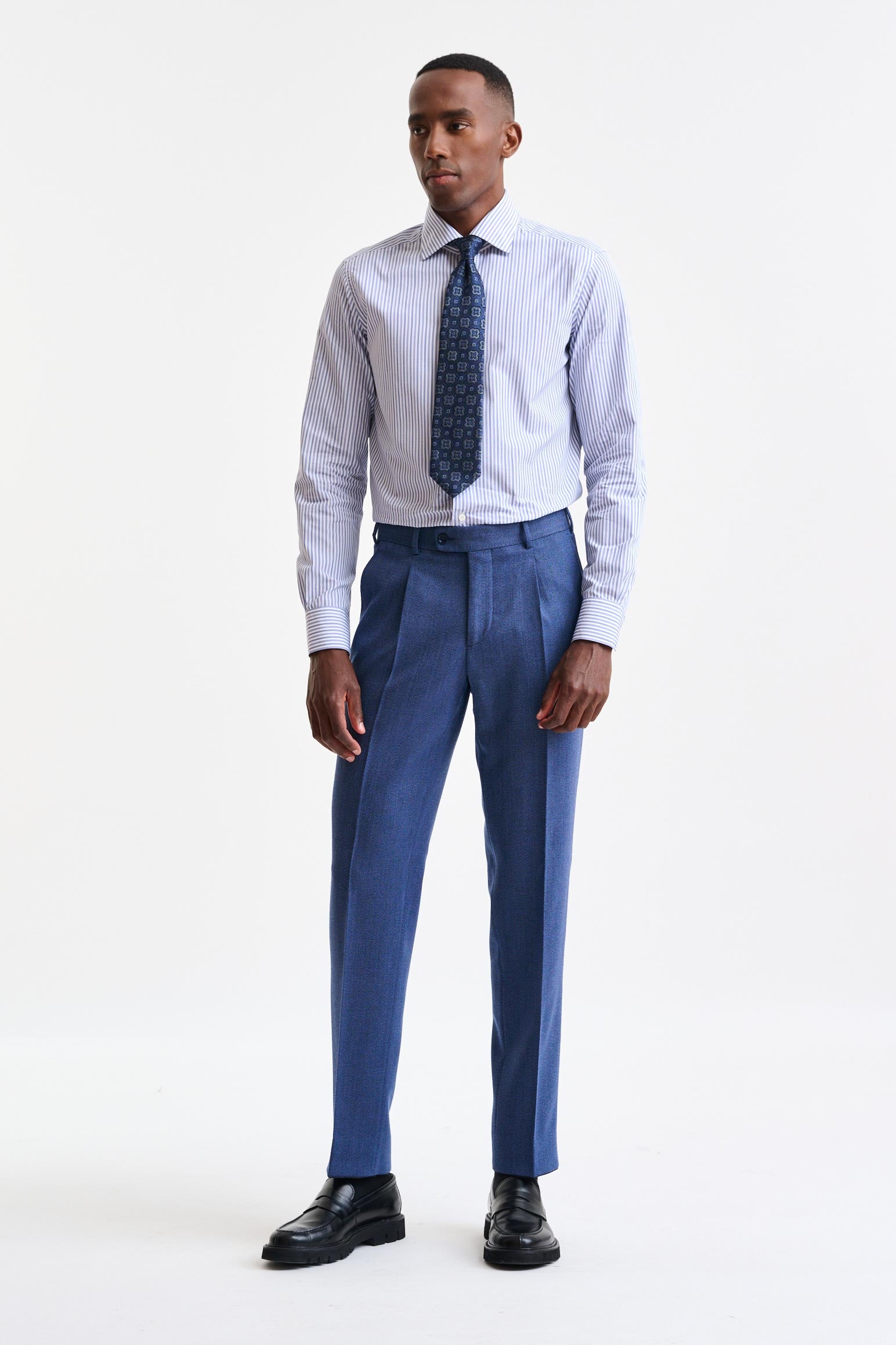 Medium Blue Wool Soho Suit Freestyle - Image 9