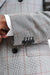 Grey Orange Check 100% Wool Super 100's Soho Jacket Riviera Trend - 4
