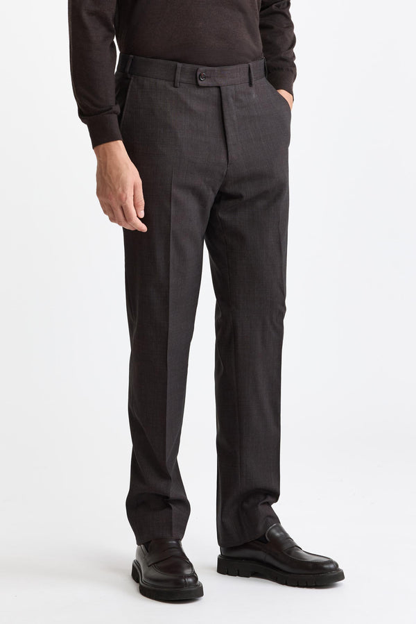 Dunkelbraune Signature-Hose aus Wolle „Freestyle“