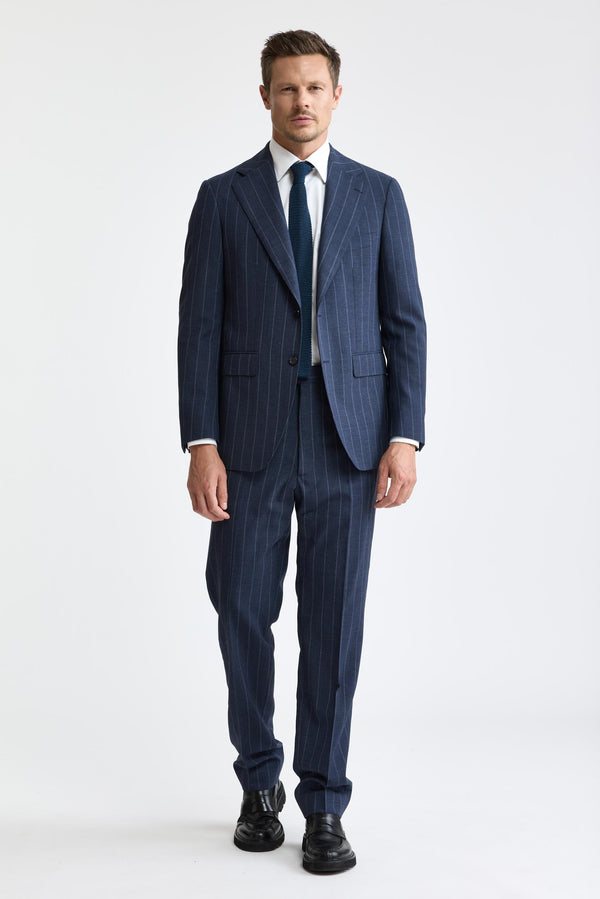 Dark Blue 100% Wool Soho Suit Freestyle
