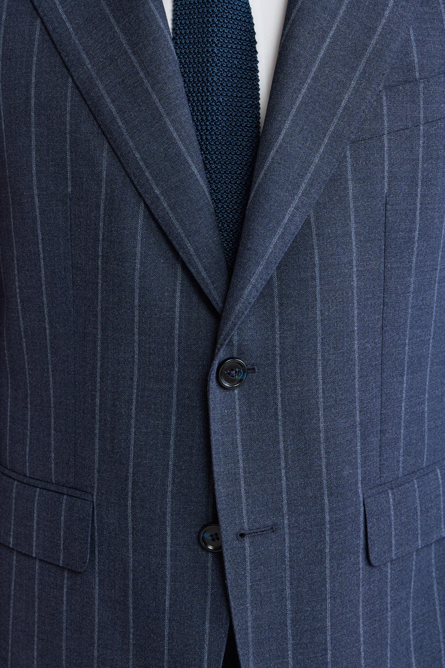 Dark Blue 100% Wool Soho Suit Freestyle