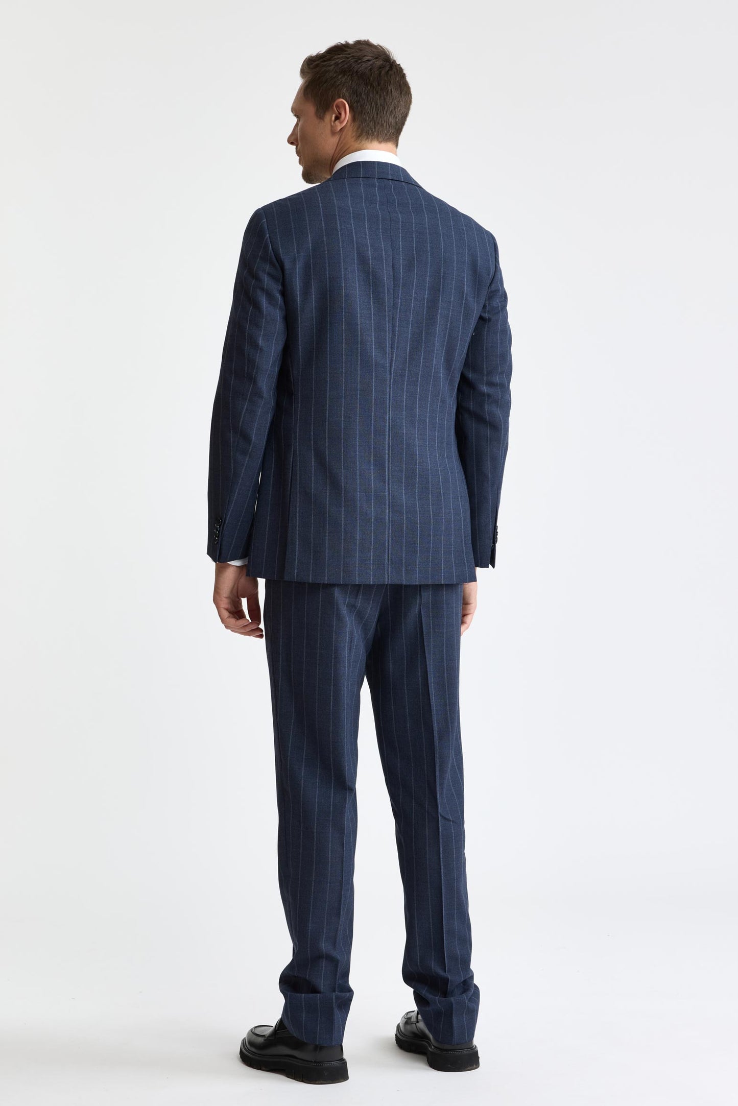 Dark Blue 100% Wool Soho Suit Freestyle