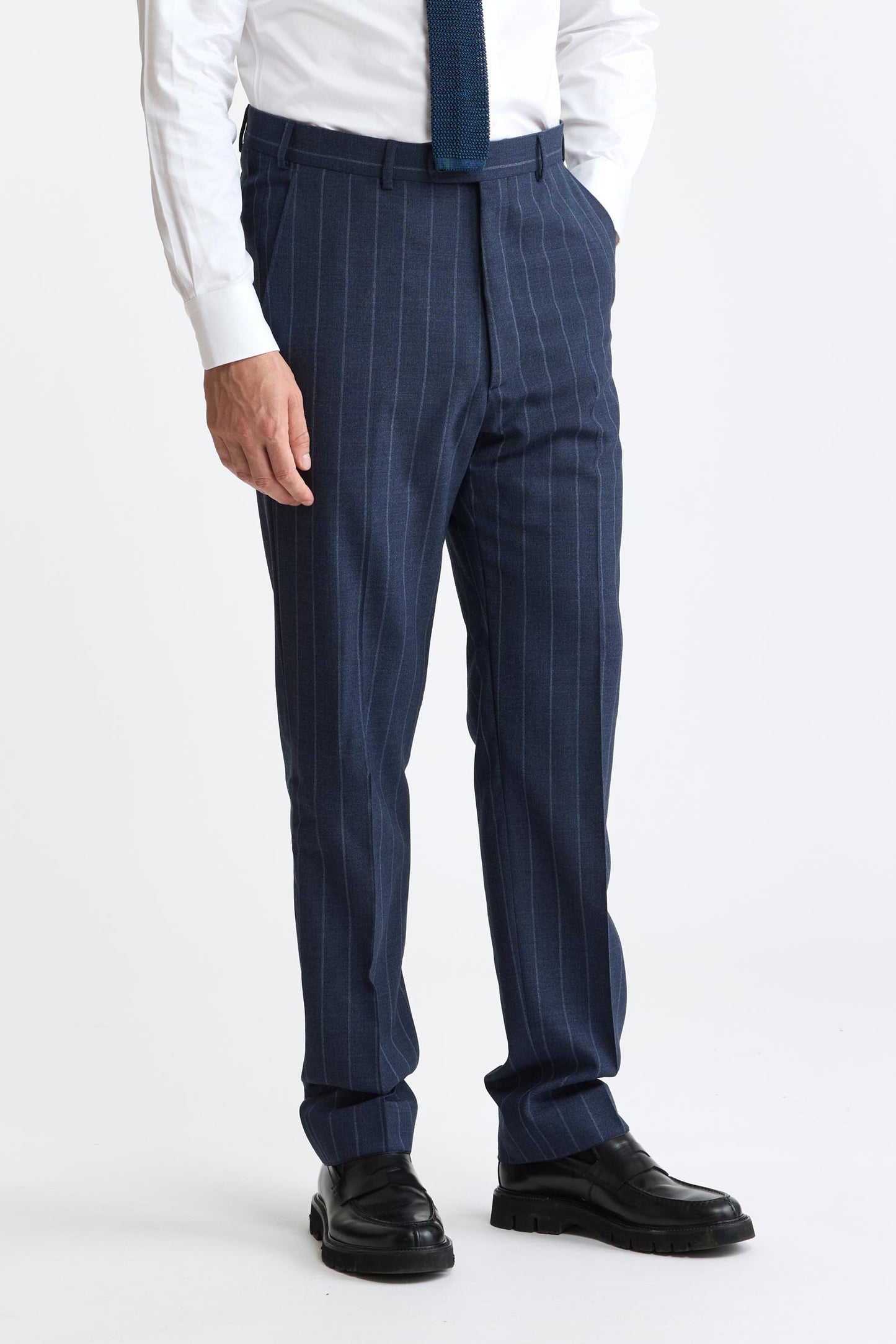 Dark Blue 100% Wool Soho Suit Freestyle