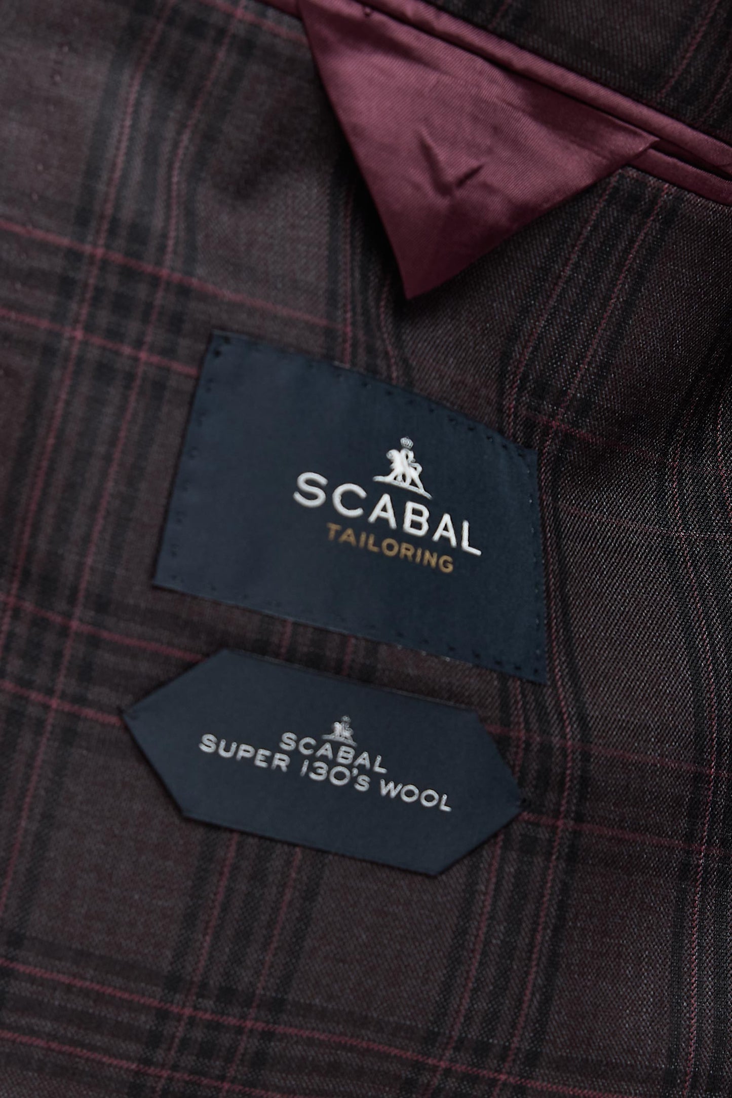 Dark Brown 100% Wool Super 130's Soho Jacket Cascade
