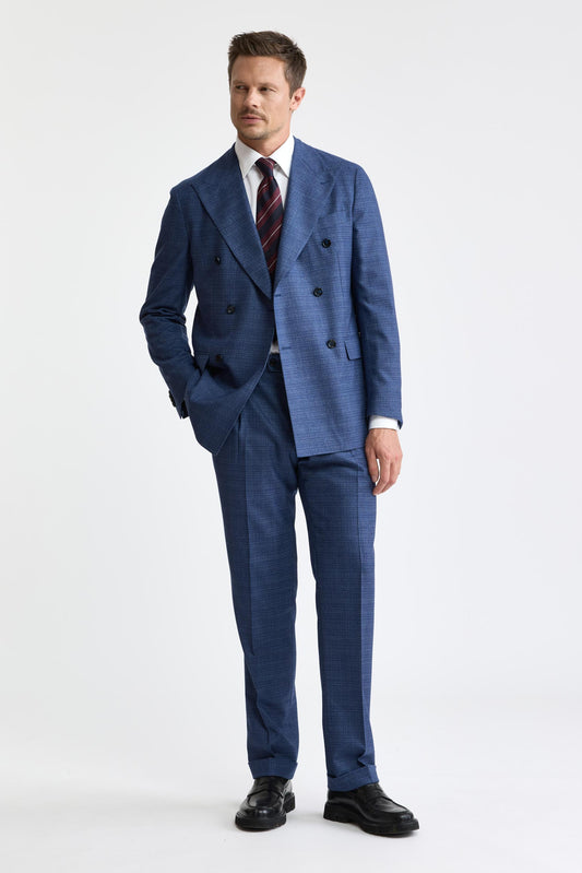 Medium Blue 100% Wool Kenton Suit Freestyle
