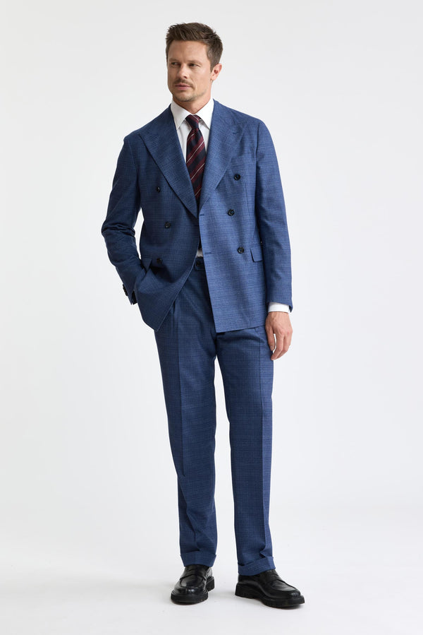 Medium Blue 100% Wool Kenton Suit Freestyle