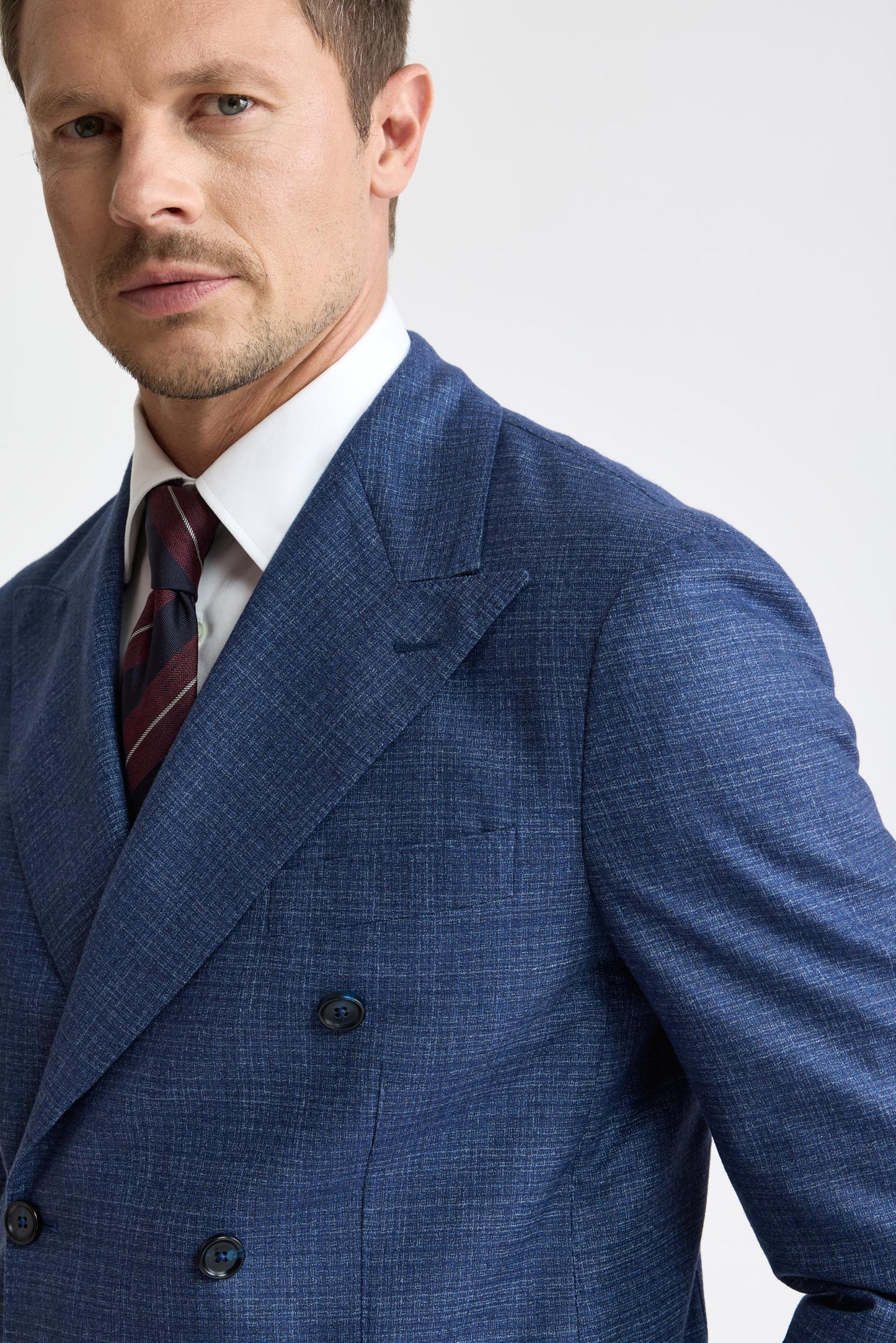 Medium Blue 100% Wool Kenton Suit Freestyle