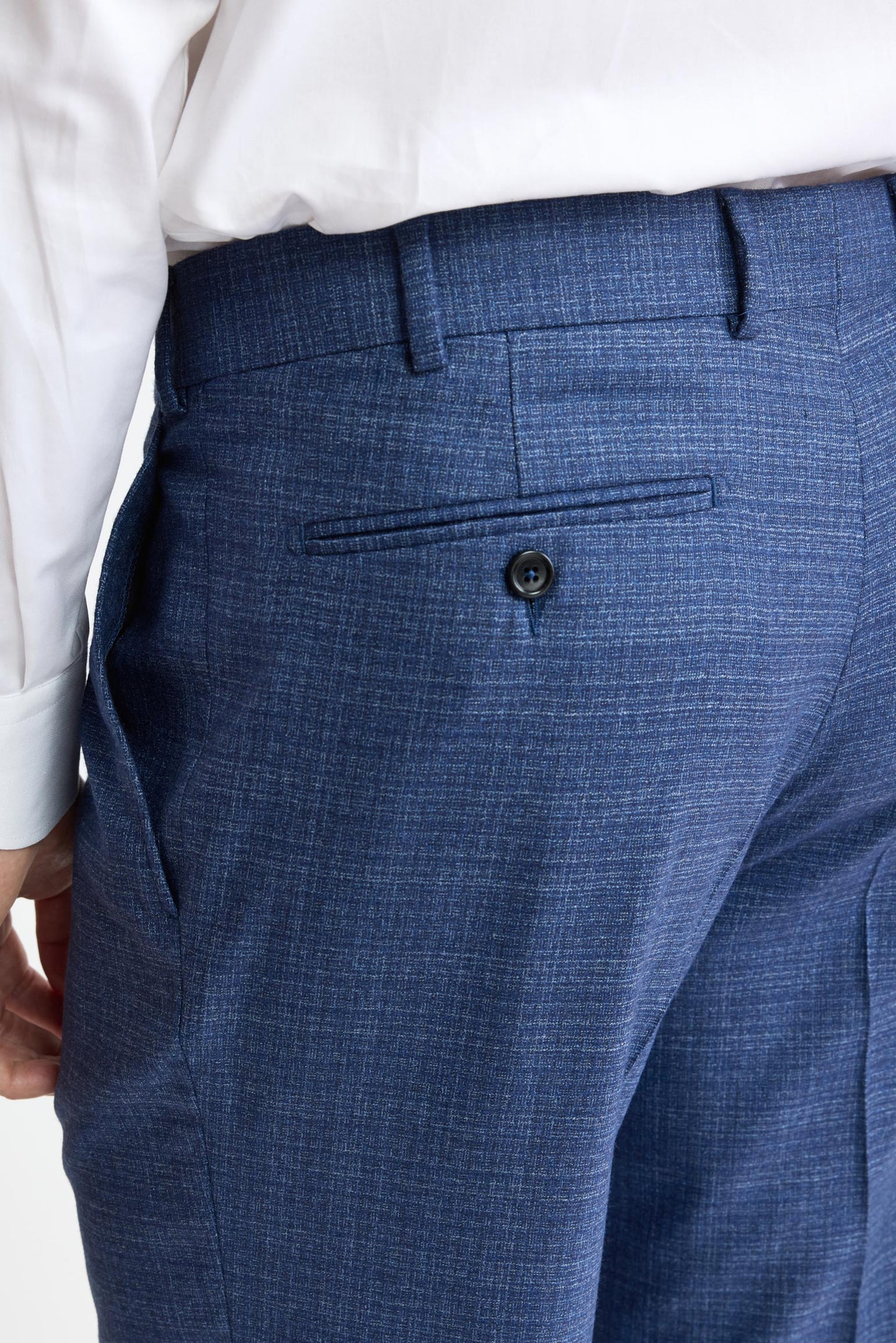 Medium Blue 100% Wool Kenton Suit Freestyle