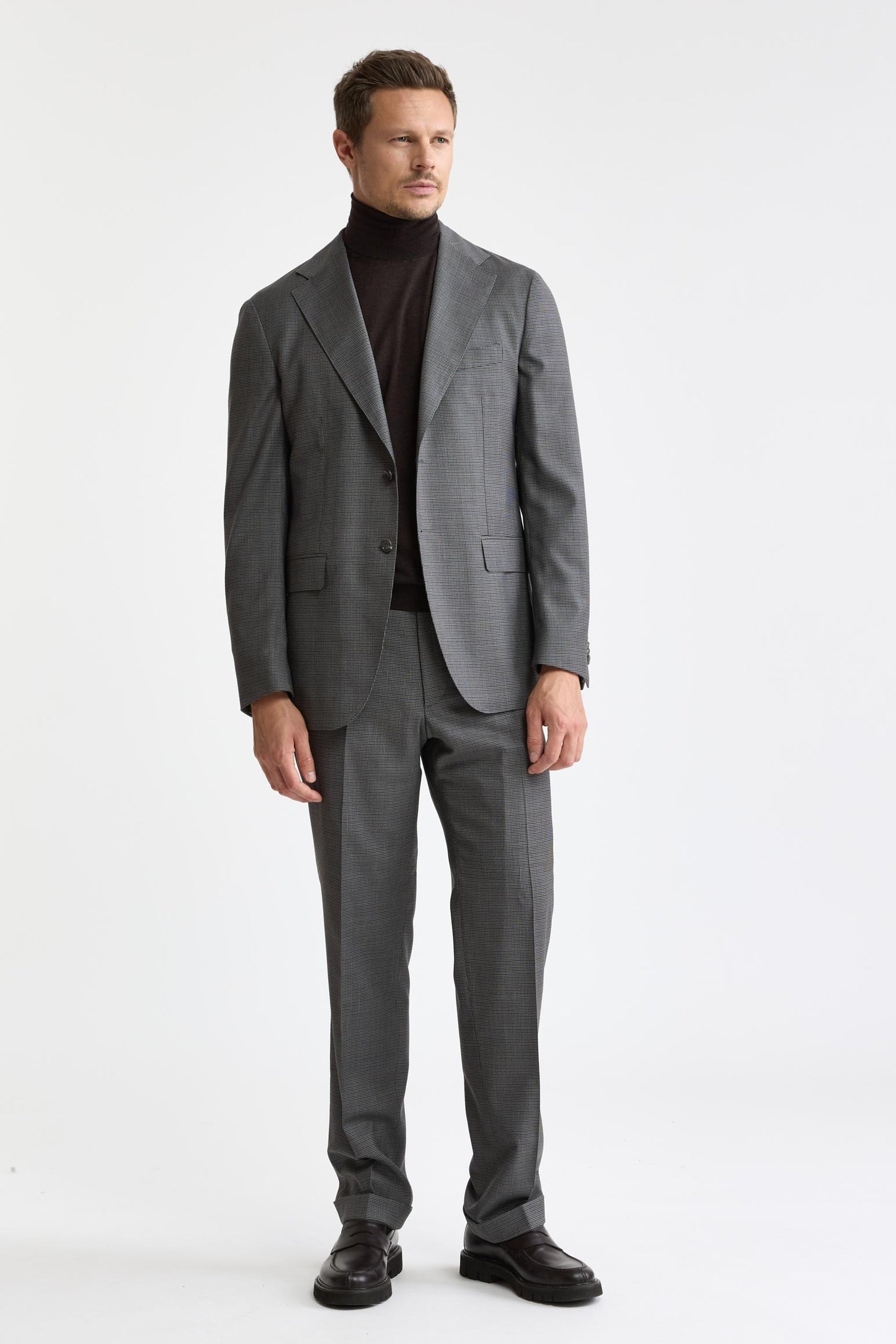 Dark Grey Wool Super 120's Kenton Jacket Freestyle