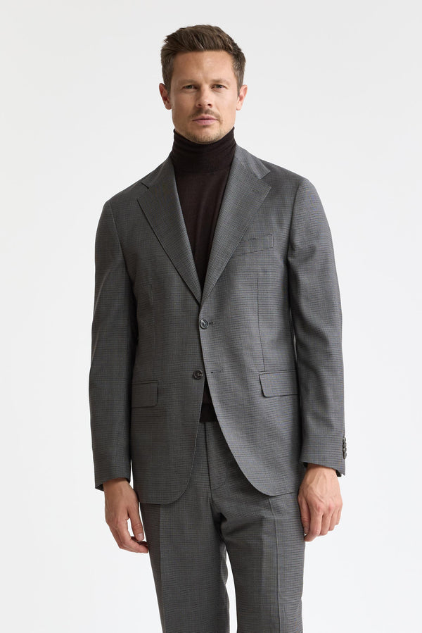 Dark Grey Wool Super 120's Kenton Jacket Freestyle