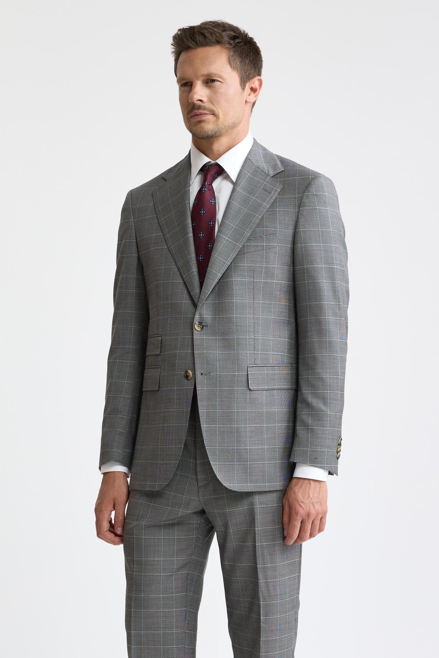 Medium Grey Wool Super 120's Soho Suit Freestyle