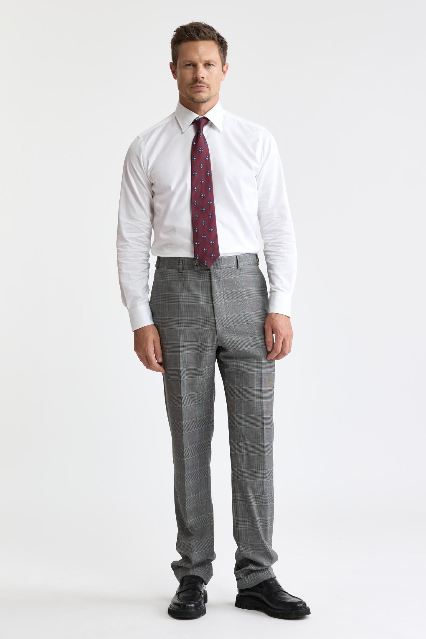 Medium Grey Wool Super 120's Soho Suit Freestyle