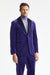 Dark Purple 100% Cotton Kenton Suit Fine Velvet