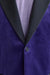 Dark Purple 100% Cotton Kenton Suit Fine Velvet