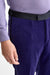 Dark Purple 100% Cotton Kenton Suit Fine Velvet