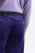 Dark Purple 100% Cotton Kenton Suit Fine Velvet
