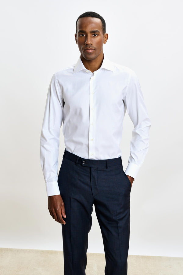 Camisa Formal Pique Oxford Blanco