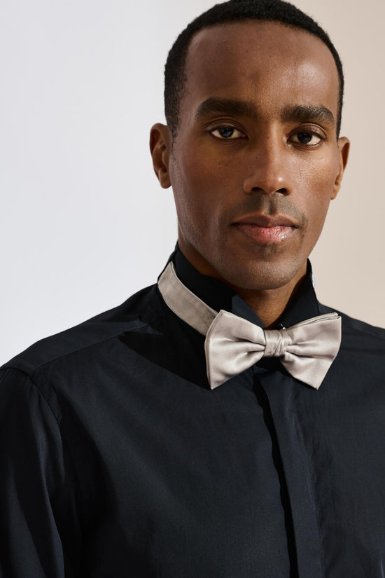 Formal Shirt Poplin Black - View 4