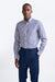 Stripped Dark Blue 100% Cotton Poplin Formal Shirt - View One