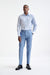 Light Blue 100% Cotton Oxford Panama Formal Shirt - View Two