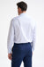 Stripped White & Blue 100% Cotton Poplin Formal Shirt - View Five