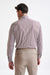 Stripped Brown 100% Cotton Poplin Formal Shirt - View Five