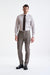 Stripped White & Brown 100% Cotton Herringbone Formal Shirt - View Two