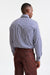 Stripped Blue & White Cotton Poplin Formal Shirt - Image 6