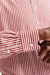 Red-White Stripes Cotton Poplin Formal Shirt