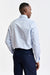 Camisa Formal De Sarga De Algodón Con Rayas Azul Claro Y Blanco