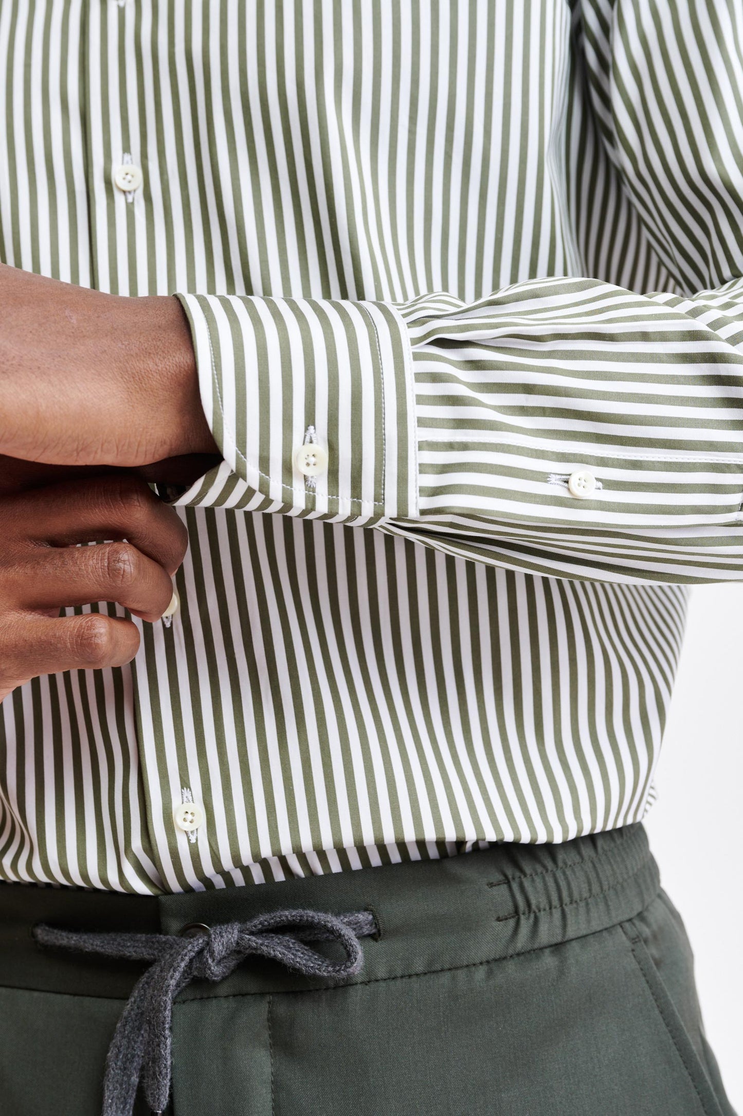 Chemise Formelle En Twill De Coton Blanc Uni