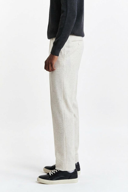 White Signature Trousers Cashmere Cotton