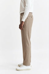 Middelbruine Signature-Broek Cashmere Cotton