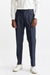 Pantalon Signature En Coton Bleu Foncé Cashmere Denim