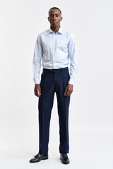 Donkerblauwe 100% Wollen Broek Met Trekkoord New Deluxe