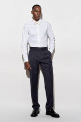 Pantalones Gurkha Azul Oscuro 100% Lana New Deluxe