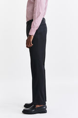 Zwarte 100% Wollen Broek Met Trekkoord New Deluxe