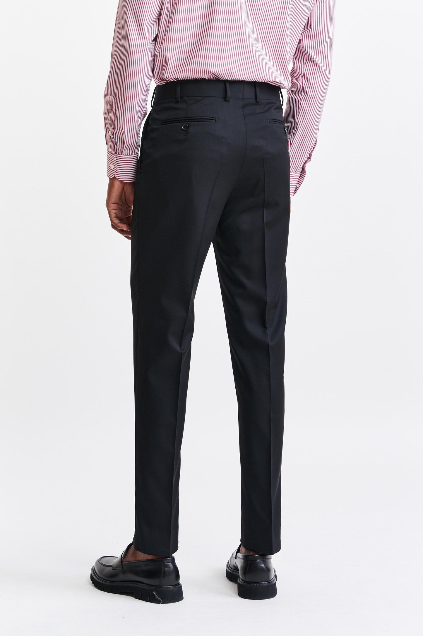 Zwarte 100% Wollen Broek Met Trekkoord New Deluxe