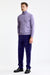 Telford-Strickpullover mit Rundhalsausschnitt aus Kaschmir und Seide in zartem Lavendel
