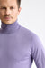 Telford-Strickpullover mit Rundhalsausschnitt aus Kaschmir und Seide in zartem Lavendel