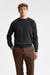 Pull à col rond Whitby en laine et cachemire mélangé anthracite