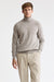 Beige-melierter Rollkragenpullover aus Wolle und Kaschmir „Drumberg“