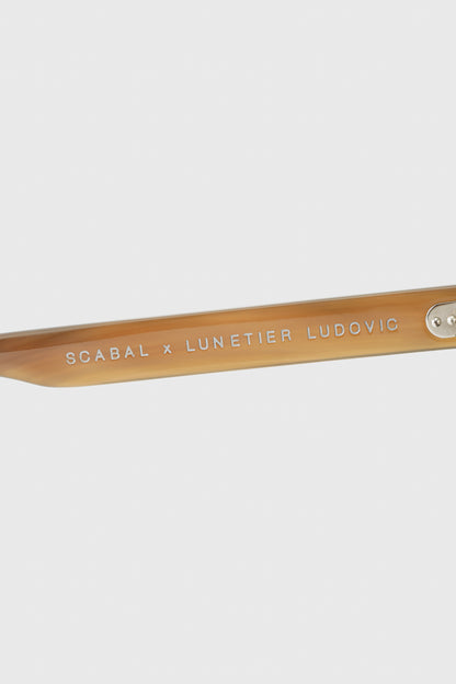 SCABAL X LUNETIER LUDOVIC HANDMADE SUNGLASSES FRINTON BROWN - Image 4