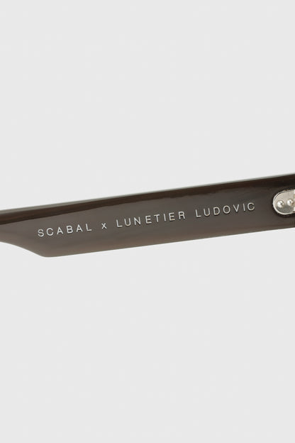 SCABAL X LUNETIER LUDOVIC HANDMADE SUNGLASSES TORQUAY NOIR 